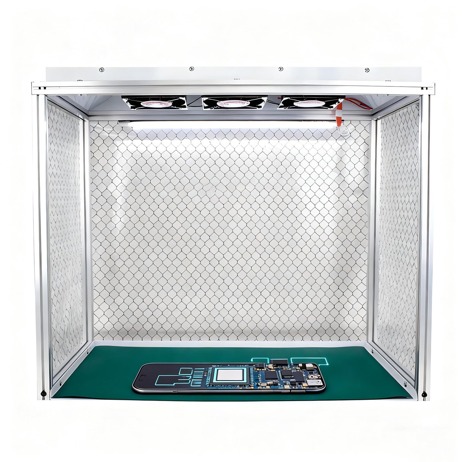 Campana de Flujo Laminar, Cabina de Flujo Laminar Clase 100 / ISO 5 con luz para Micología, Cultivo de Setas, Laboratorio y Sala Blanca, Nivel de Filtración de hasta el 99,995%