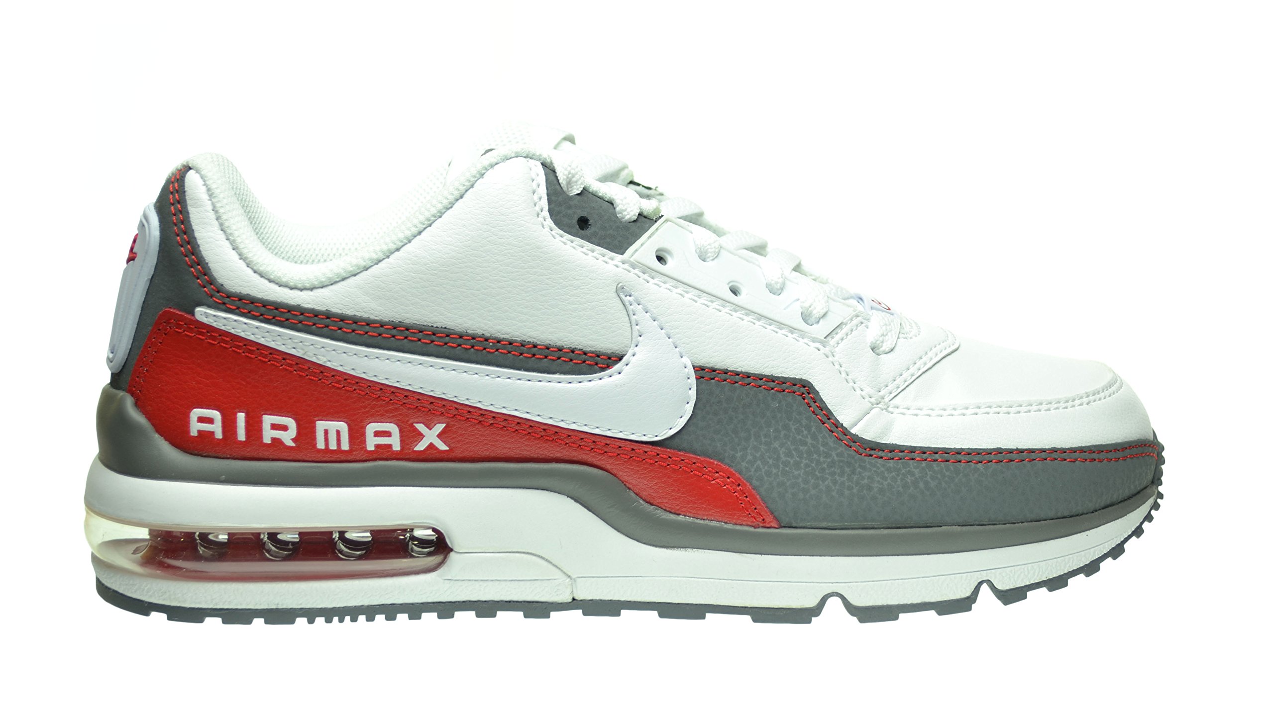 NIKE Air Max LTD 3 Men's Shoes White/White-Cool Grey-Sport Red 687977-166