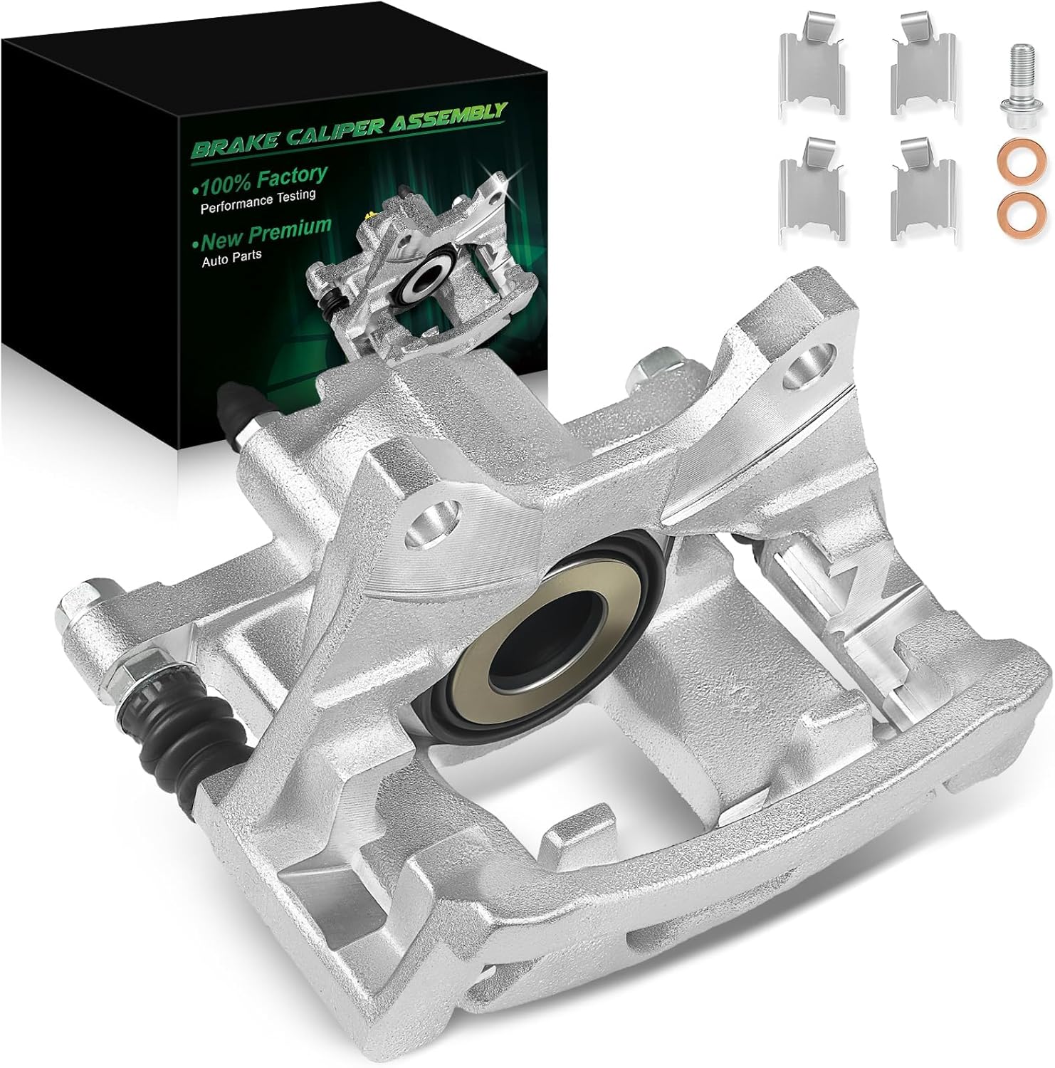 Rear Disc Brake Caliper Assembly for:-Jeep Wrangler 2012-2018 Right Side 3.6L 3.8L, Liberty 2008-2012 Right Side, for:-Dodge Nitro 2007-2011 Left Side, Rear Side with Bracket, OE# 18-B5046