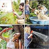 Vista 7 de KEDSUM Ducha portátil, bomba de ducha portátil con batería recargable, ducha portátil para campamento, cabezal de ducha portátil al aire libre