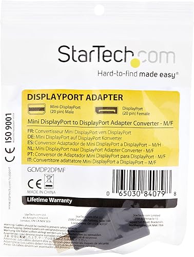 Miniatura 3 de StarTech.com Convertidor de adaptador Mini DisplayPort a DisplayPort - Adaptador convertidor Mini DP (m) a DP (f) (GCMDP2DPMF)