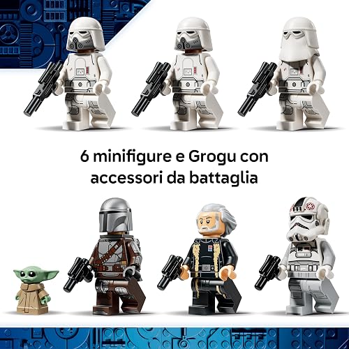 LEGO Star Wars 75454 AT-AT Imperial Remnant con INT-4 - Kit di Modellismo da The Mandalorian and Grogu con Navetta, Speeder Bike, 6 Minifigure e 1 Figura - Idea Regalo per Bambini da 10 Anni in su - 6