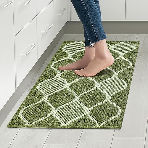Villsure Kitchen Rugs and MatsNon Skid Kitchen Runner Rug Absorbent Resist Dirt Kitchen Floor Mat Comfort Standing Mat Made of 100 Polypropylene