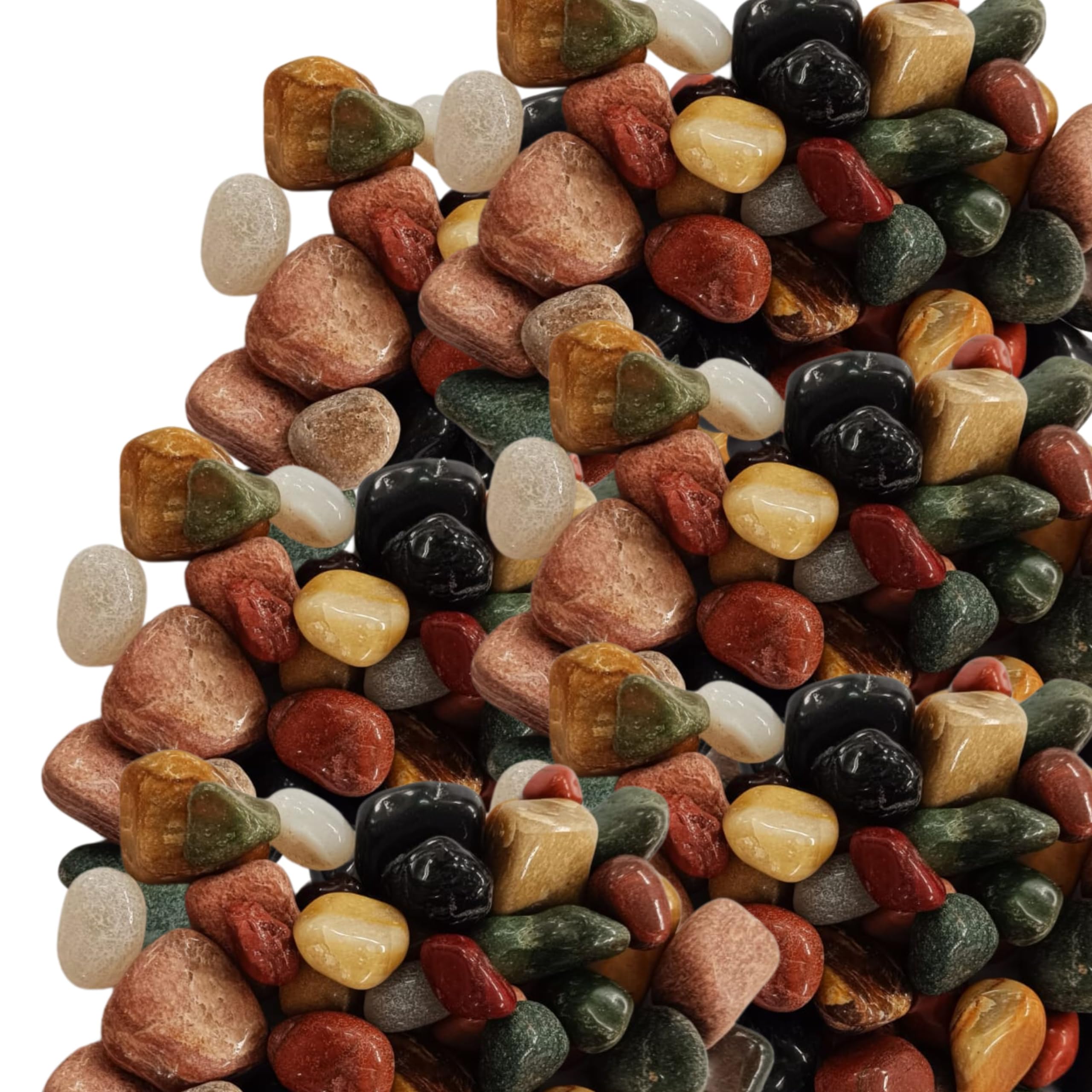 Foodie Puppies Multicolor Natural Polished Tumble Decorative Mix Stones - (Multicolor Tumble Stones, 20Kg) for Aquarium, Fish Tank, Home, Garden, Art & Craft, Outdoor Decoration (B0CR7PMJNH) Amazon Price History, Amazon Price Tracker