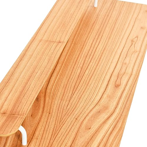 Miniatura 28 de Main + Mesa Pacifica - Escritorio moderno para computadora de mediados de siglo con chapa de madera auténtica y detalles de metal redondeados para