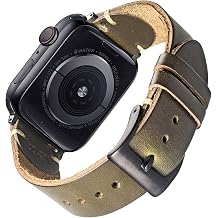 Compatible With Apple Watch Band, Horween Leather Watch Strap For iWatch 42/44/45/38/40/41/49mm, Military Strap For Ultra 1/2 Series 10/9/8/7/6/5/4/3/2/1/SE Men Women