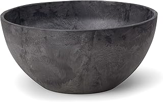 Novelty 31128 Napa Bowl Planter, Black, 12-Inch