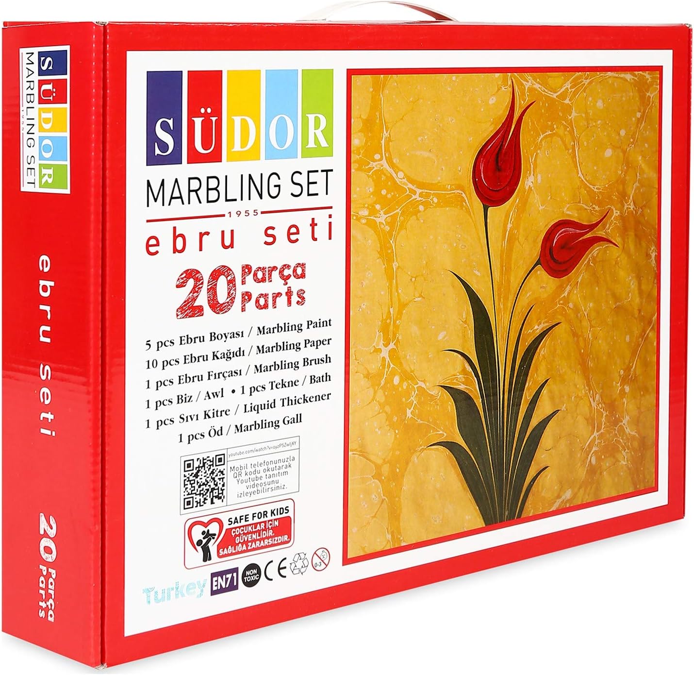 Marbling Kit(Ebru Set) 5 Colors House Crafts Art Design Suminagashi