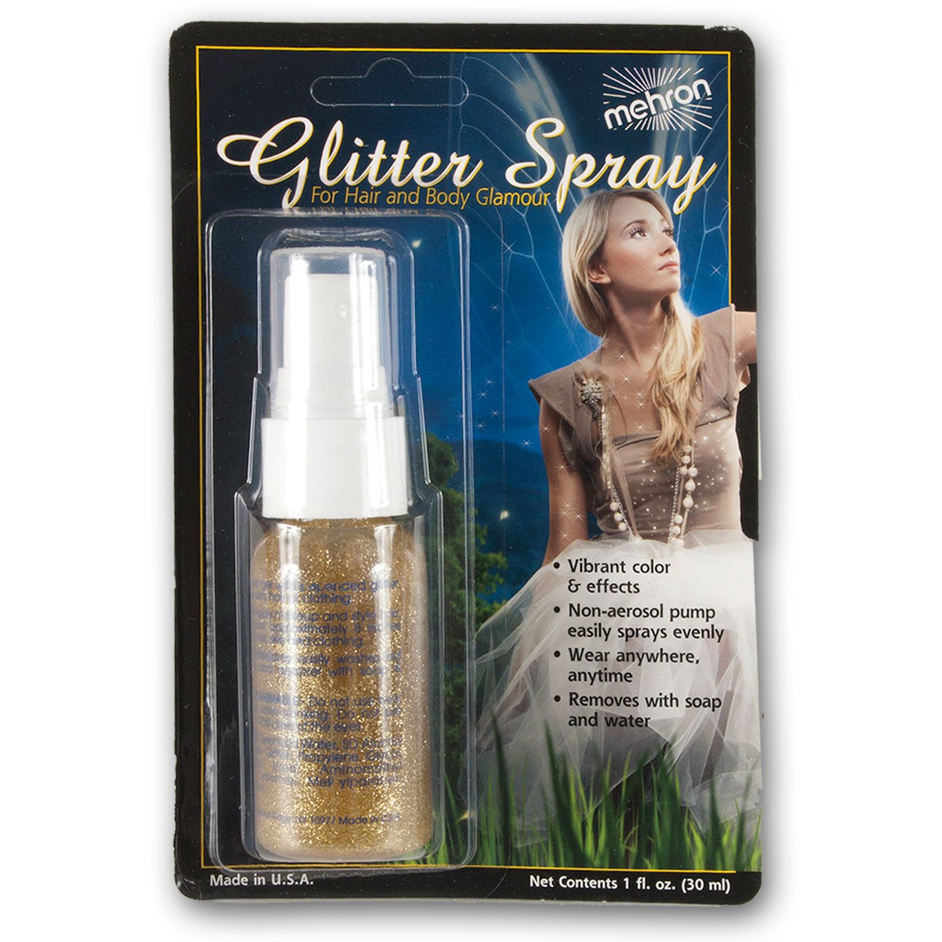 Gold Hair & Body Glitter Spray Amazon.in Beauty