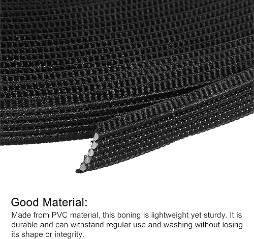 Miniatura 3 de uxcell Deshuesado para coser, 1 pieza de 25 yardas y 0.315 in  corsé de poliéster cosido de alta densidad para vestido de novia, vestido de novia