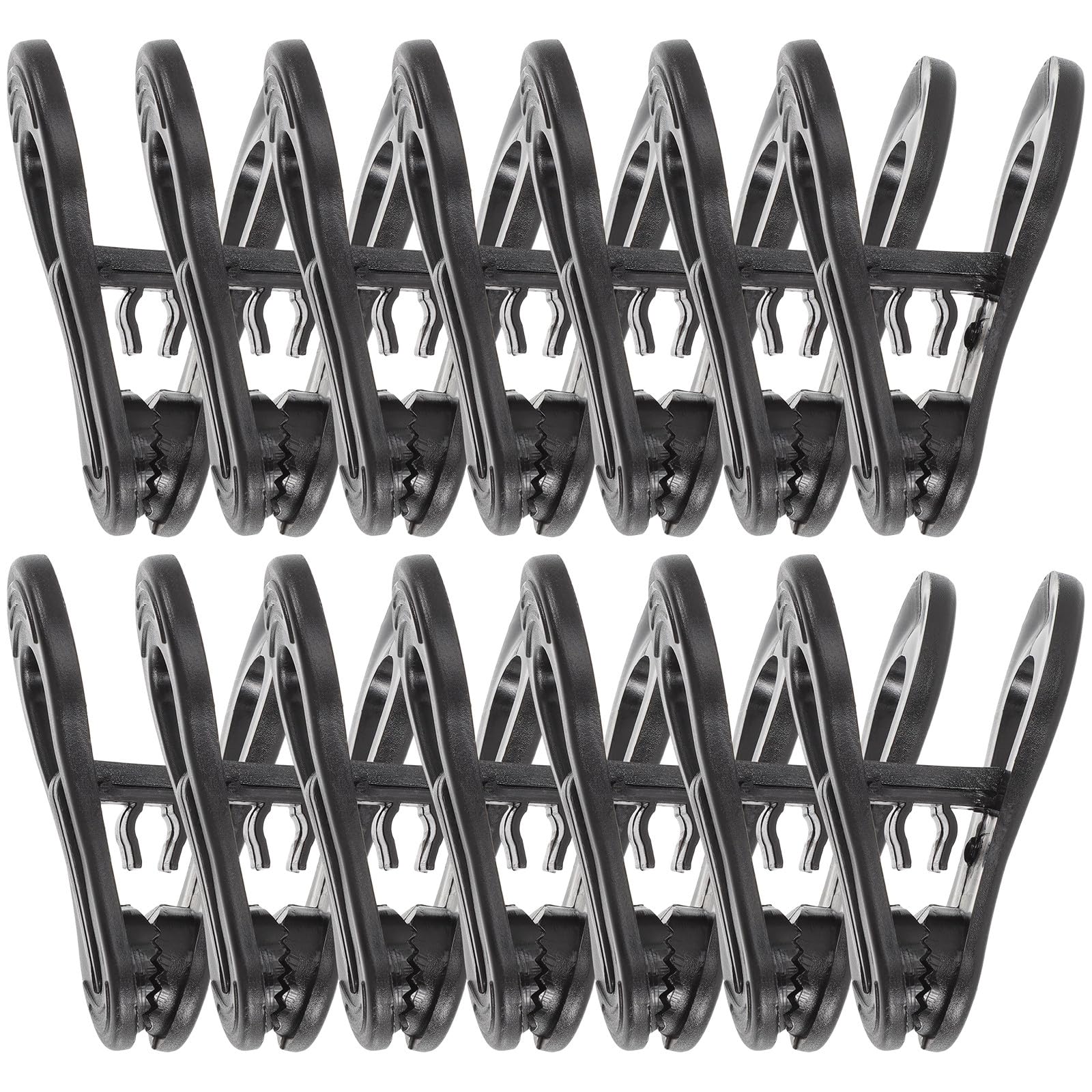 OUNONA Pinzas para Ropa de Plástico Negro Ideales para Colgar y Ordenar Ropa 50 Clips Flexibles para Organizar Prendas y Secar al Aire Libre para Perchas y Armarios