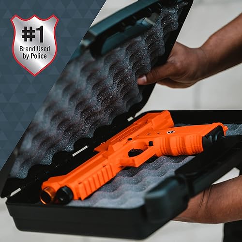 Miniatura 5 de SABRE Paquete de lanzador de autodefensa en espray de pimienta, kit de defensa de seguridad para el hogar, pistola de pimienta con 7 proyectiles de