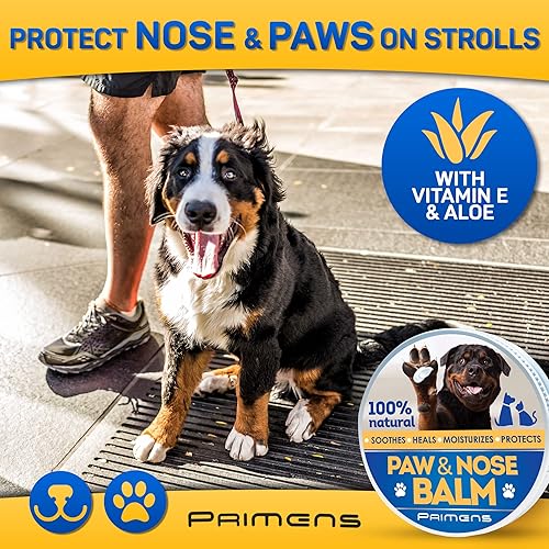 Miniatura 2 de Bálsamo natural para patas de perro, protección para patas de perro para pavimento caliente, cera de patas de perro para patas secas y nariz,