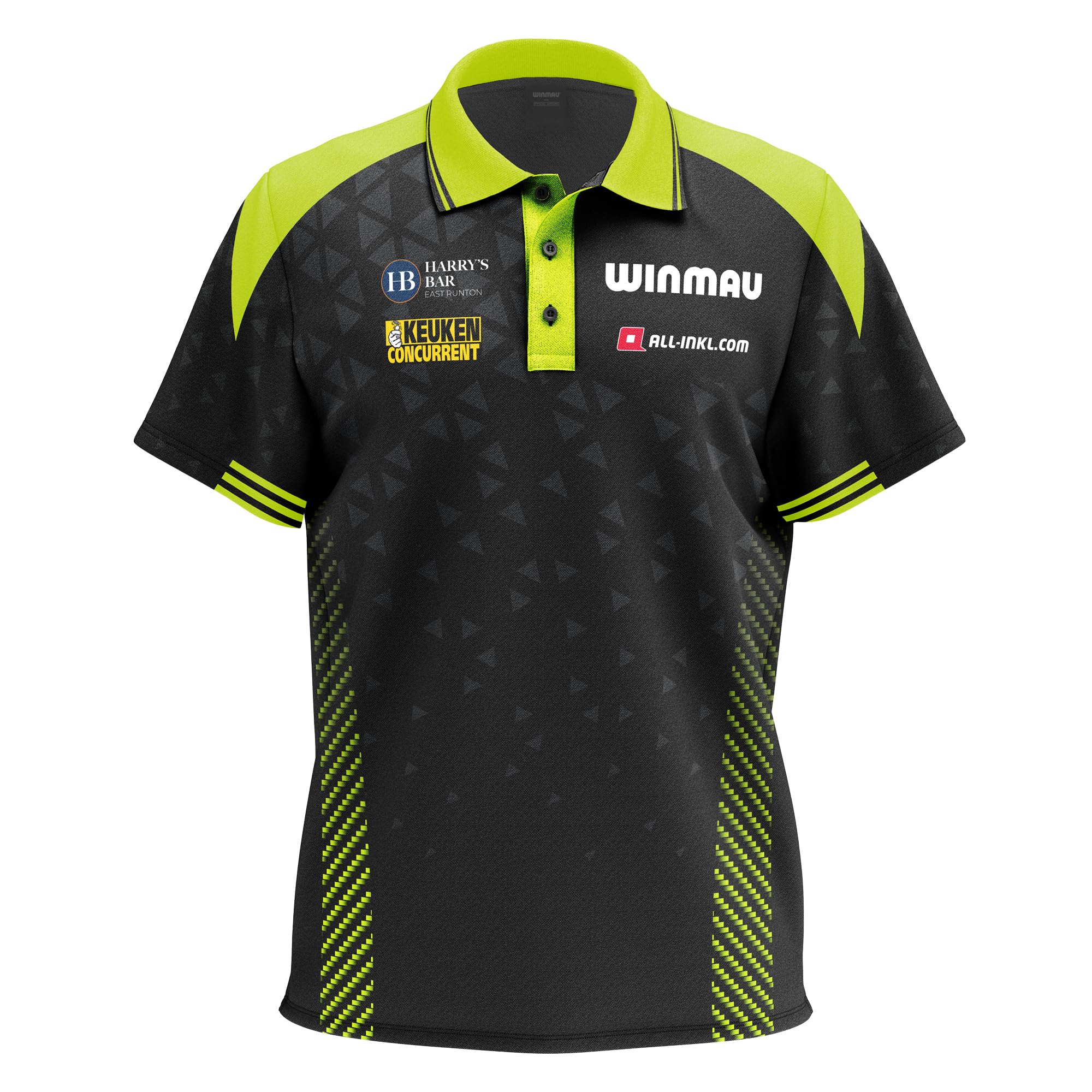 WINMAU - Michael Van Gerwen MvG Stage Edition Darts Shirt - Professional Darts Polo - Player Edition Dart Shirt - Suitable for Men and Woman - XLarge