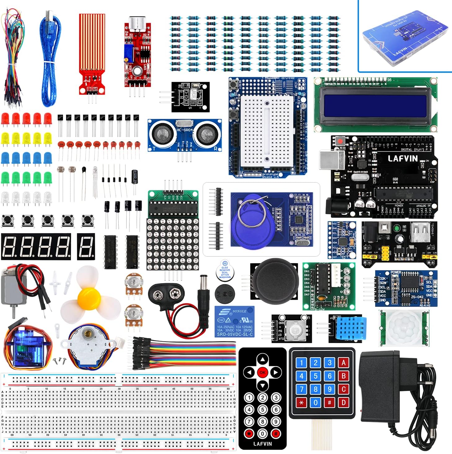 LAFVIN UNO Ultimate Starter kit for Arduino UNO R3 Mega2560 Mega328 Nano with Tutorial