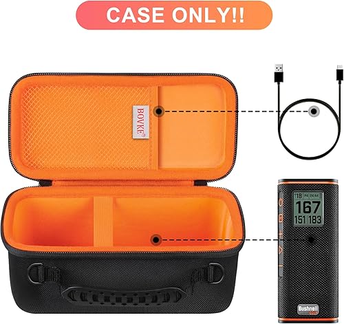 Miniatura 2 de BOVKE Wingman View - Funda de transporte para altavoz GPS de golf Bushnell Wingman View, bolsa de viaje con correa para el hombro y bolsillo de