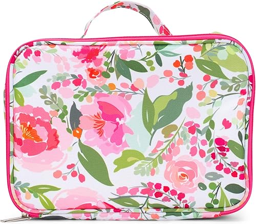 Charlotte - Bolsa de almuerzo aislada con diseño de peonía floral resistente al agua