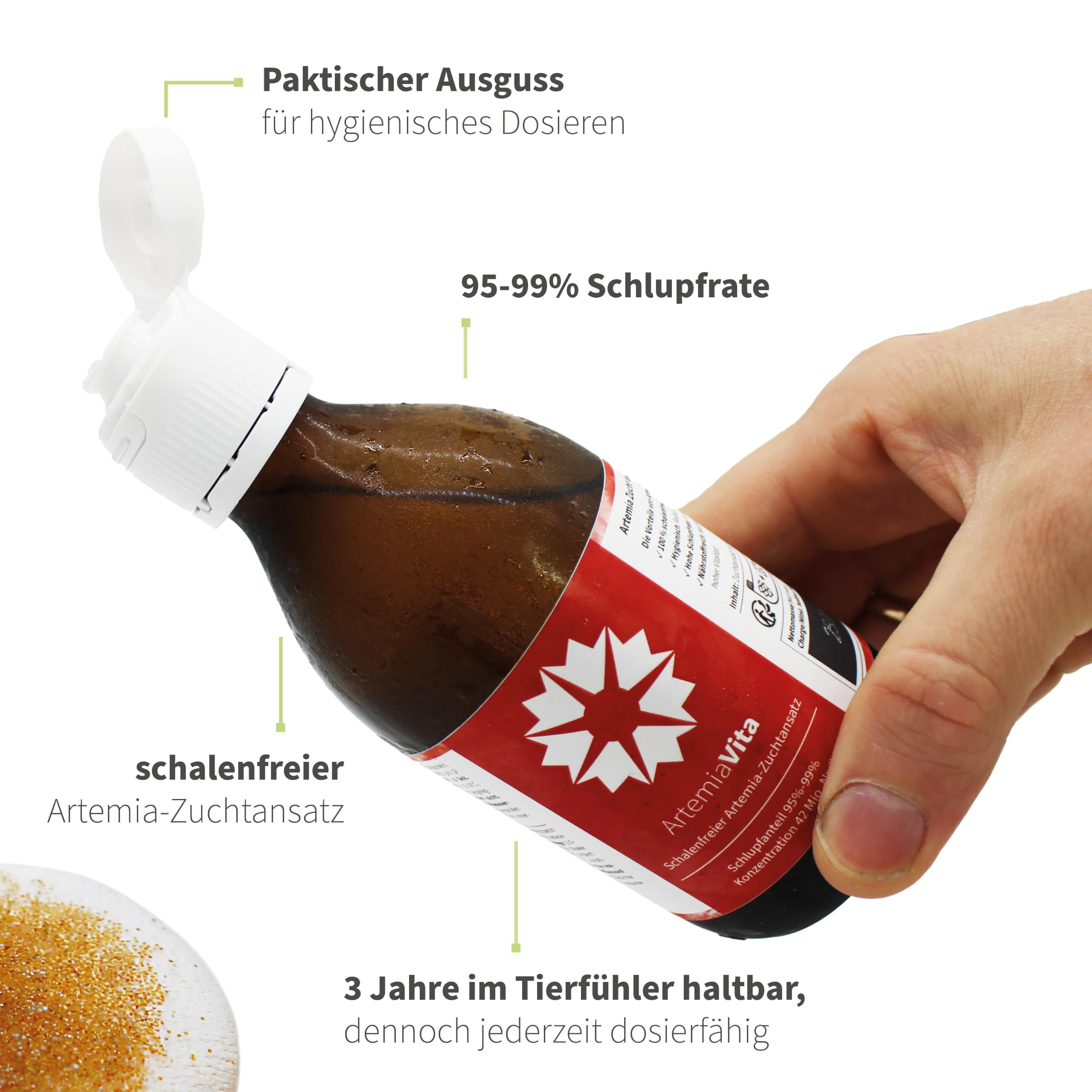 Arte Mia Vita – Arte Mia œufs entkapselt dekapsuliert avec 95% – 99% schlupf