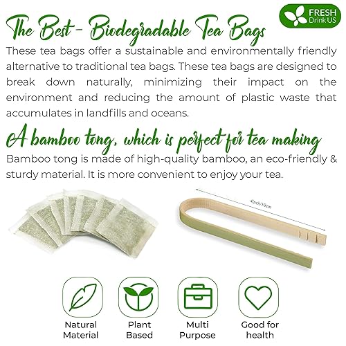 Miniatura 8 de FreshDrinkUS 15 bolsas de té de hoja de mango puras orgánicas sin OMG 100 hojas de mango Té de hierbas de mango de hoja suelta Té de hojas de mango