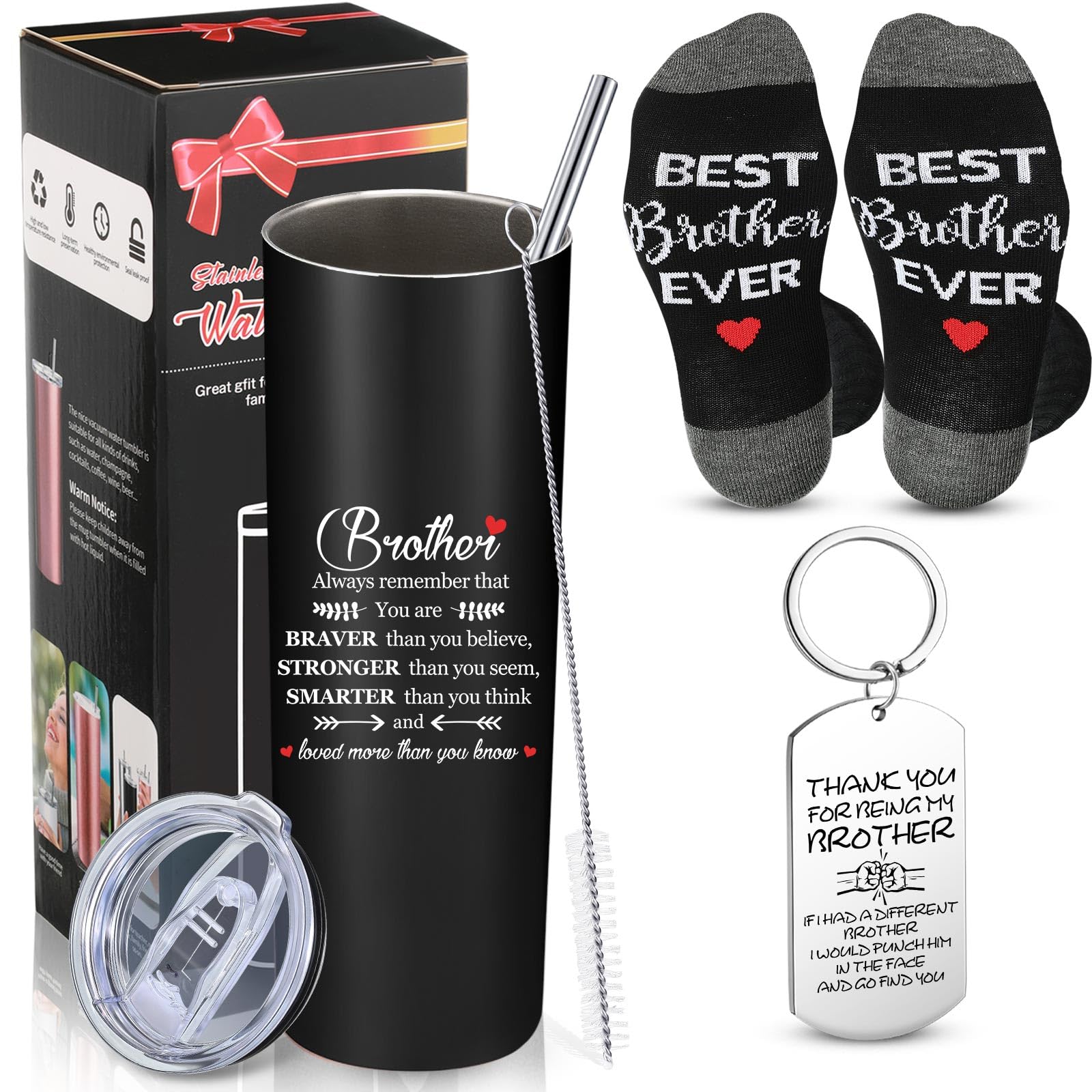 Cadeau frère Best Brother tasse 591 ml pour réconfort quotidien