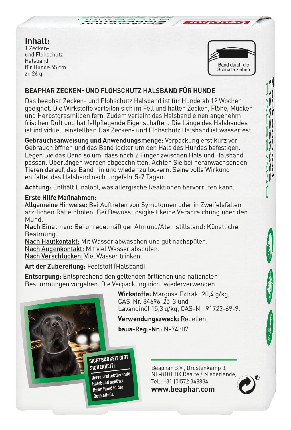 Zecken- & Flohschutz Halsband fr Katzen | Zeckenschutz fr Katzen | 1 Stk  & Zecken- & Flohschutz Halsband fr Hunde | Zeckenschutz fr Hunde |  Reflektierendes Halsband gegen Zecken & Flhe | 1 Stk : Amazon.de: Haustier