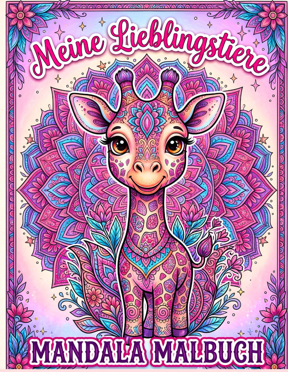 Meine Lieblingstiere Mandala Malbuch: 50 wunderschöne Tiermandalas zum Ausmalen – Detailreiche Mandala-Tiere in Schwarz-Weiß für junge Künstlerinnen ... Entspannung und fantasievolle Ausmalmomente