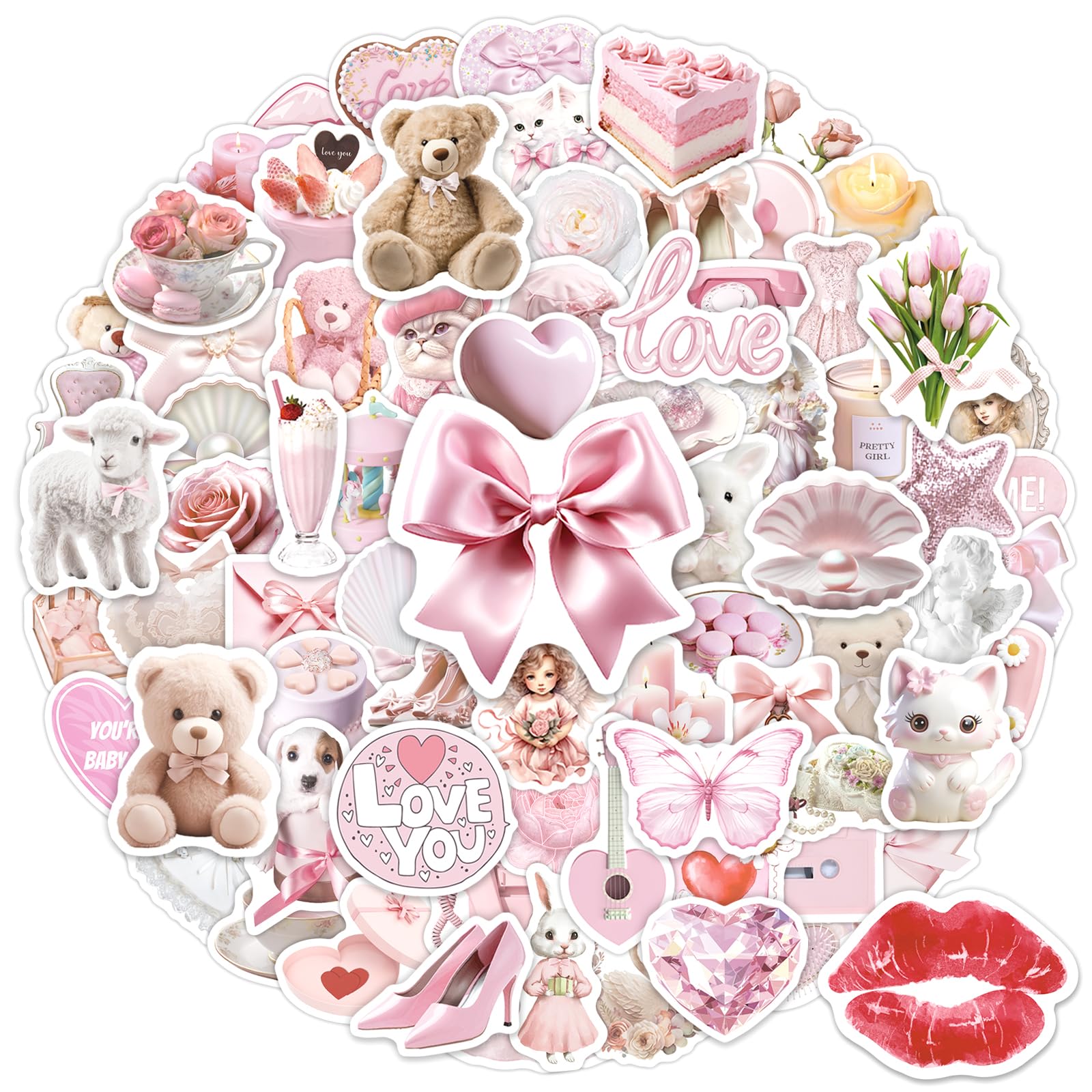Amazon.com: SigyoJeom 200 PCS Coquette Stickers for Water Bottles