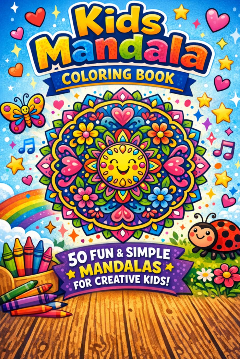 Mandala Coloring Book for Kids: 50 Fun and Easy Mandalas for Creative Kids
