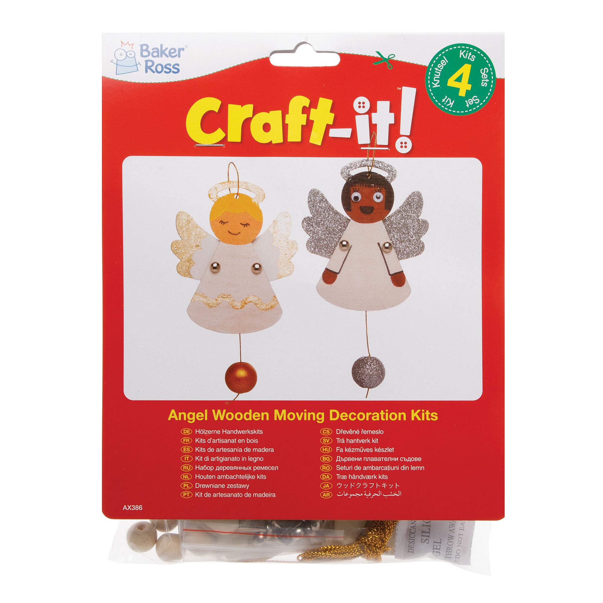 Kit boîtes Père-Noël à monter - 6 pièces - Kits créatifs de Noël pour