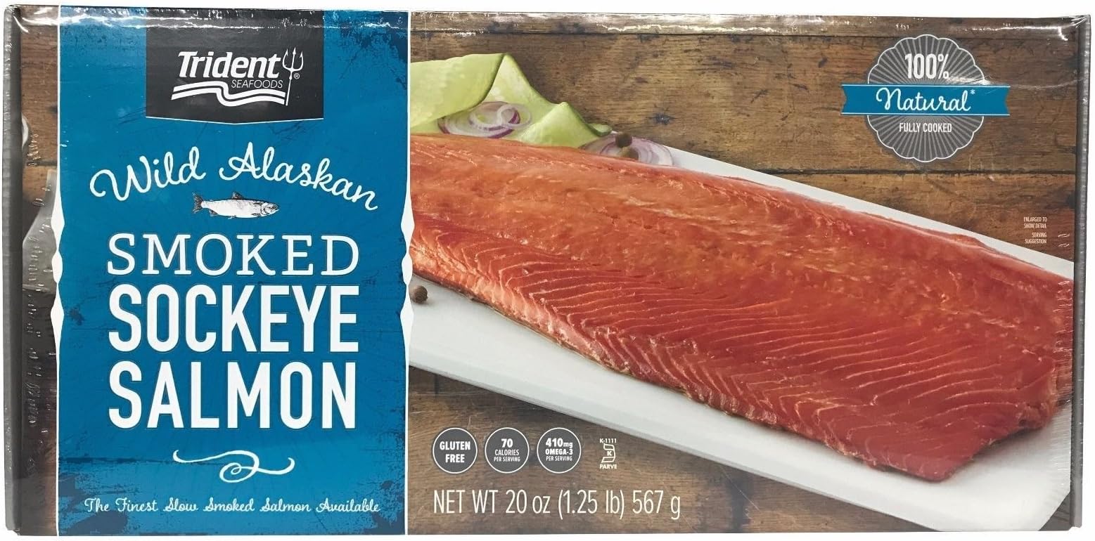 Trident Wild Alaskan Smoked Sockeye Salmon - 567g/20 Oz