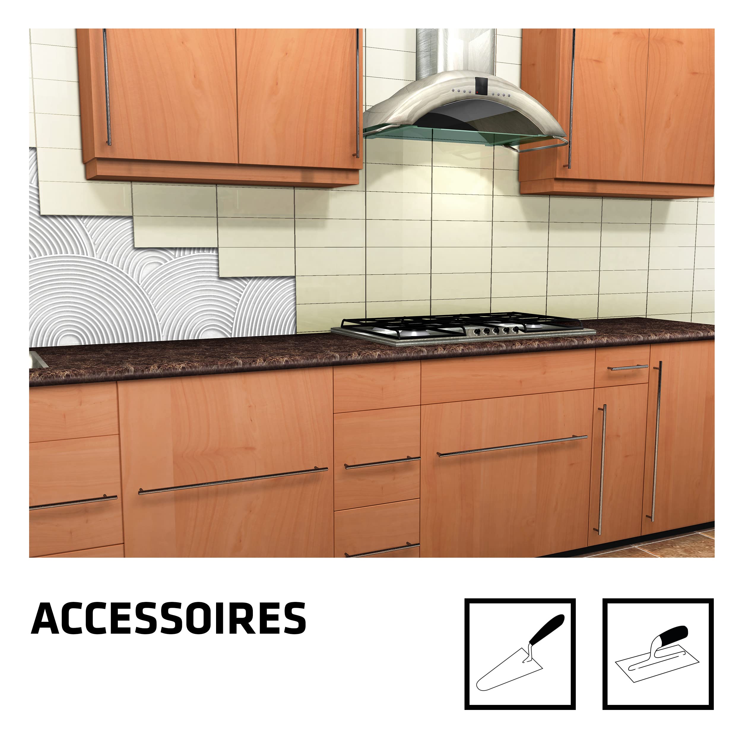 SIKA - Colle à carrelage en pâte - Murs et Sols Intérieur - (D2-ET) - SikaCeram Cuisine et Bain Spécial Pièces Humides Blanc - Maintien Immédiat - 25kg