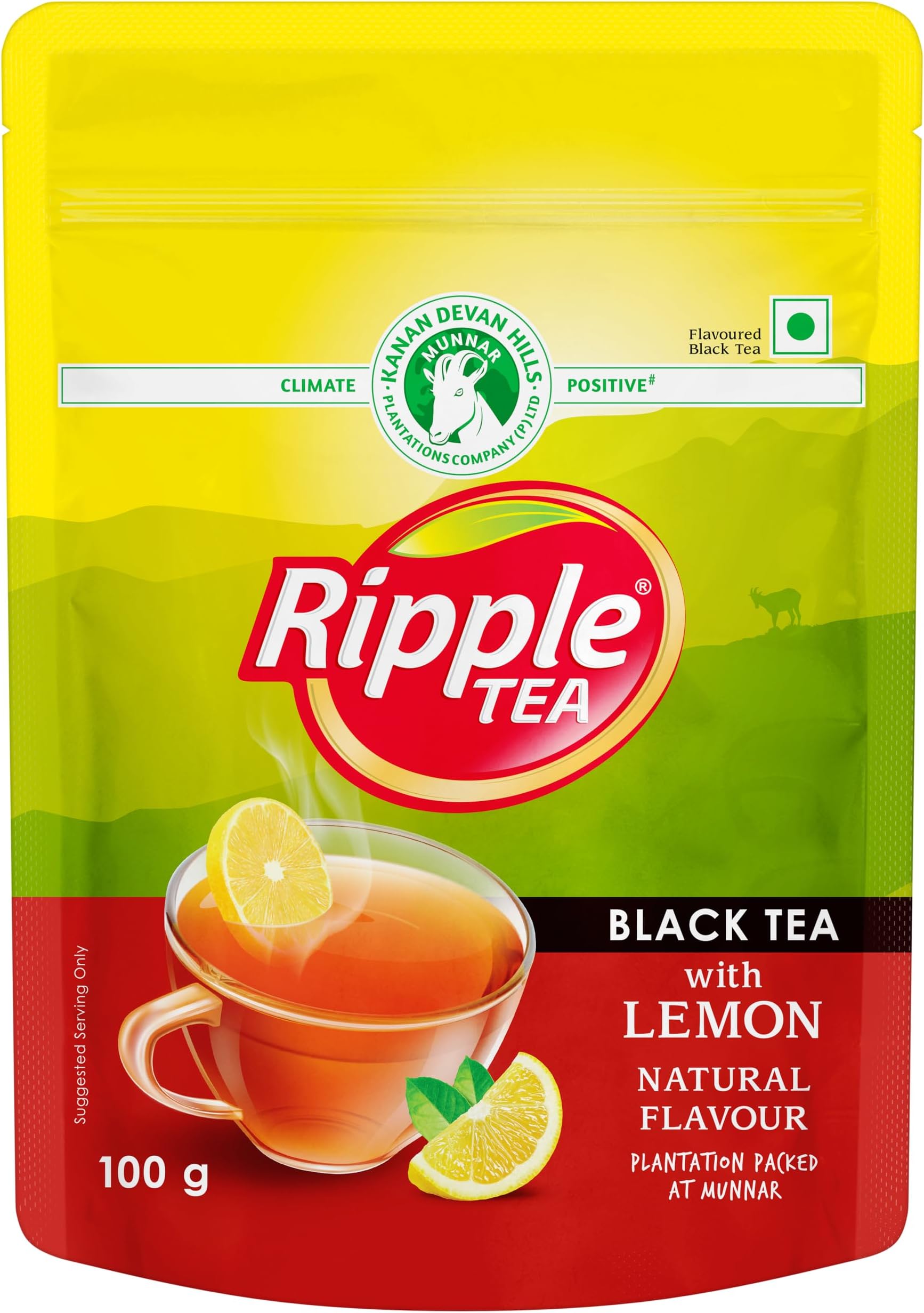 Ripple Black Tea with Natural Lemon - 100gm