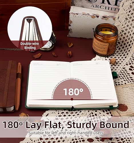 Miniatura 4 de Paquete de 3 cuadernos de bolsillo para diario, tamaño A6, para tomar notas, diarios, para escribir, mini blocs de notas con soporte para bolígrafo,