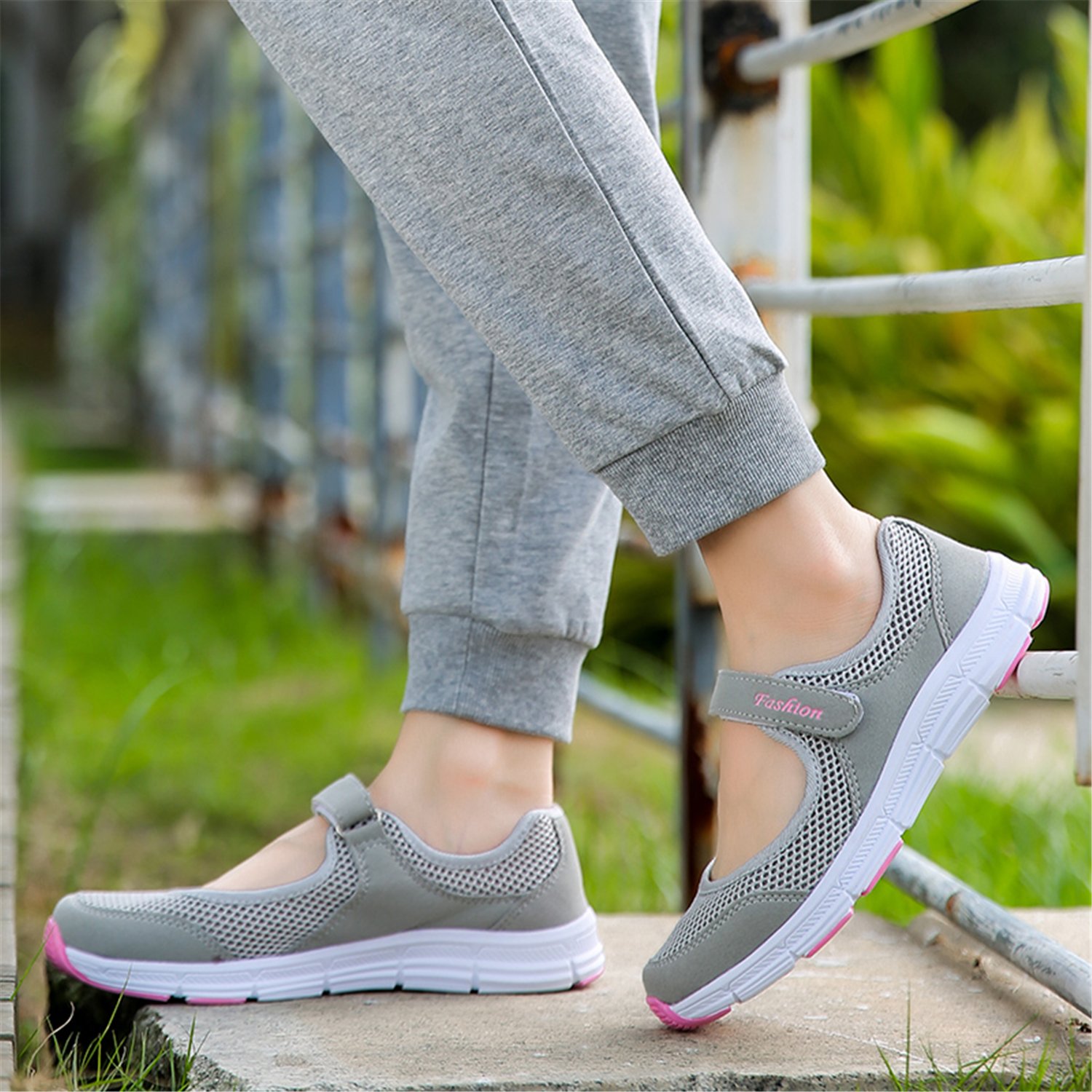 Zapatos de Enfermera de Trabajo cómodos para Mujeres Antideslizantes Transpirables amortiguadores para Caminar Fitness ortopédico Zapatos de Baile Ligeros Zapatos para Caminar nórdicos