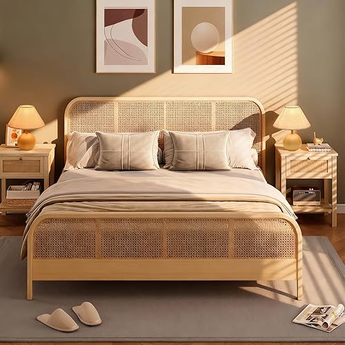 Miniatura 3 de Lámpara de mesa de madera para dormitorio, pantalla de tela de lino, pequeña lámpara de escritorio para sala de estar, lámparas de noche ambientales