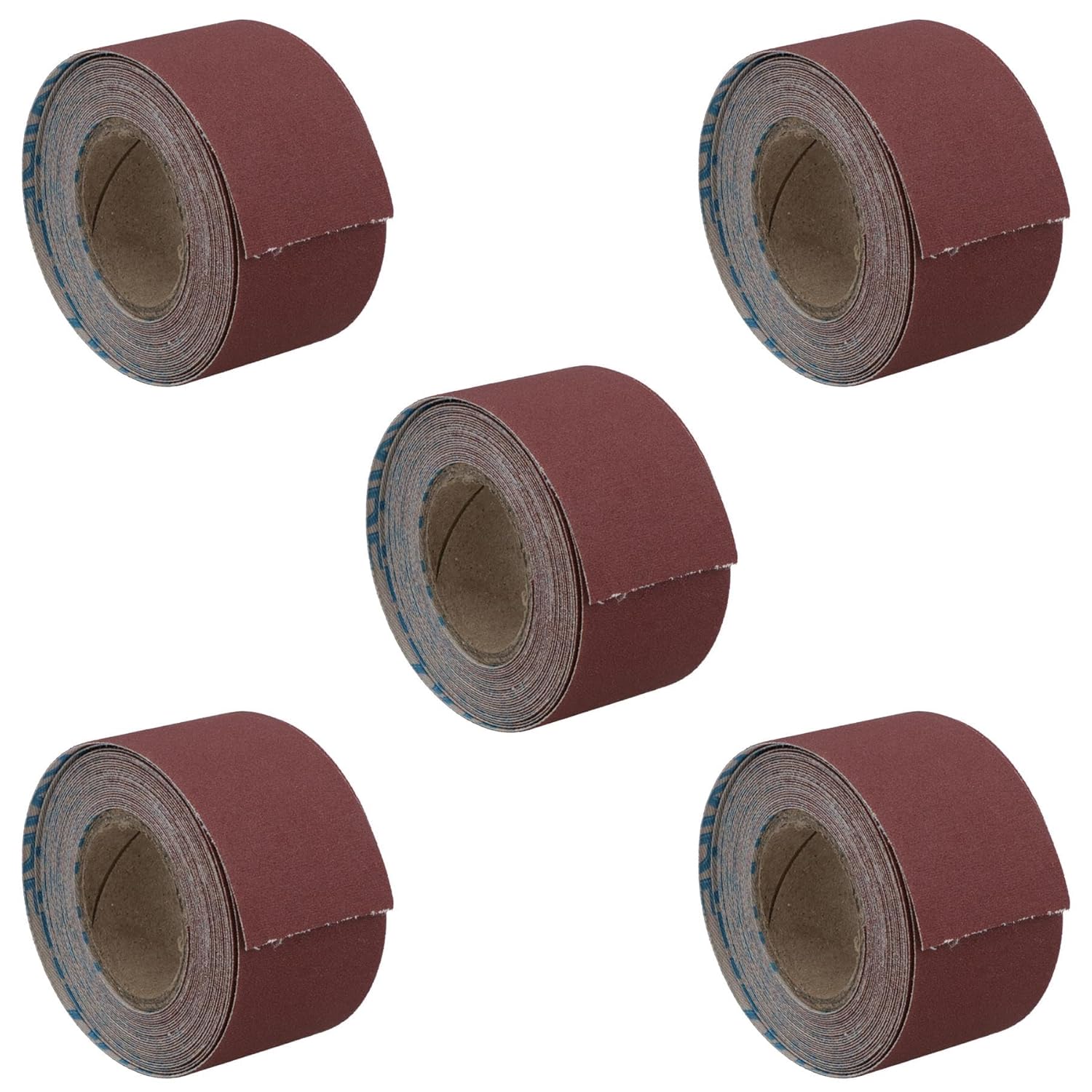 Emery Cloth Roll Abrasive Sanding Sheet 320 Grit 3.8cm x 460cm Aluminium Oxide 5pc