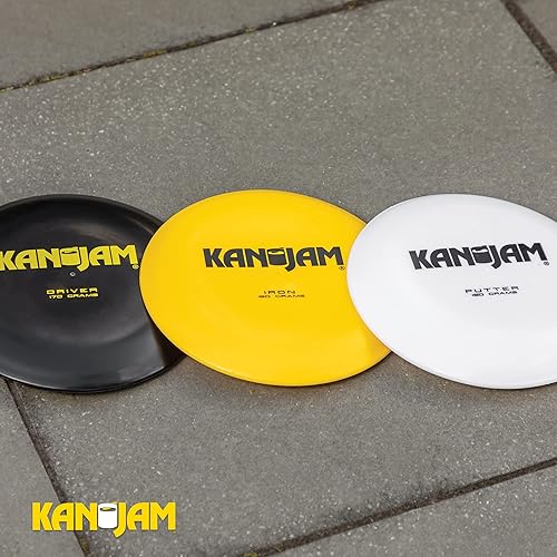 Miniatura 6 de Kan Jam Ultimate Disc - Juego de golf con 1 disco de golf y 2 discos para cestas de golf, juego de golf Frisbee al aire libre con bolsa de transporte