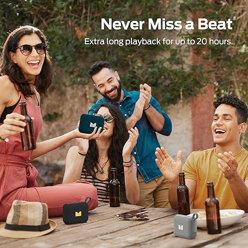 Miniatura 5 de Monster Cube 1 Altavoz Bluetooth portátil, IPX7 impermeable, Bluetooth 6.0, tiempo de reproducción de 20 horas, potente sonido estéreo, altavoz para