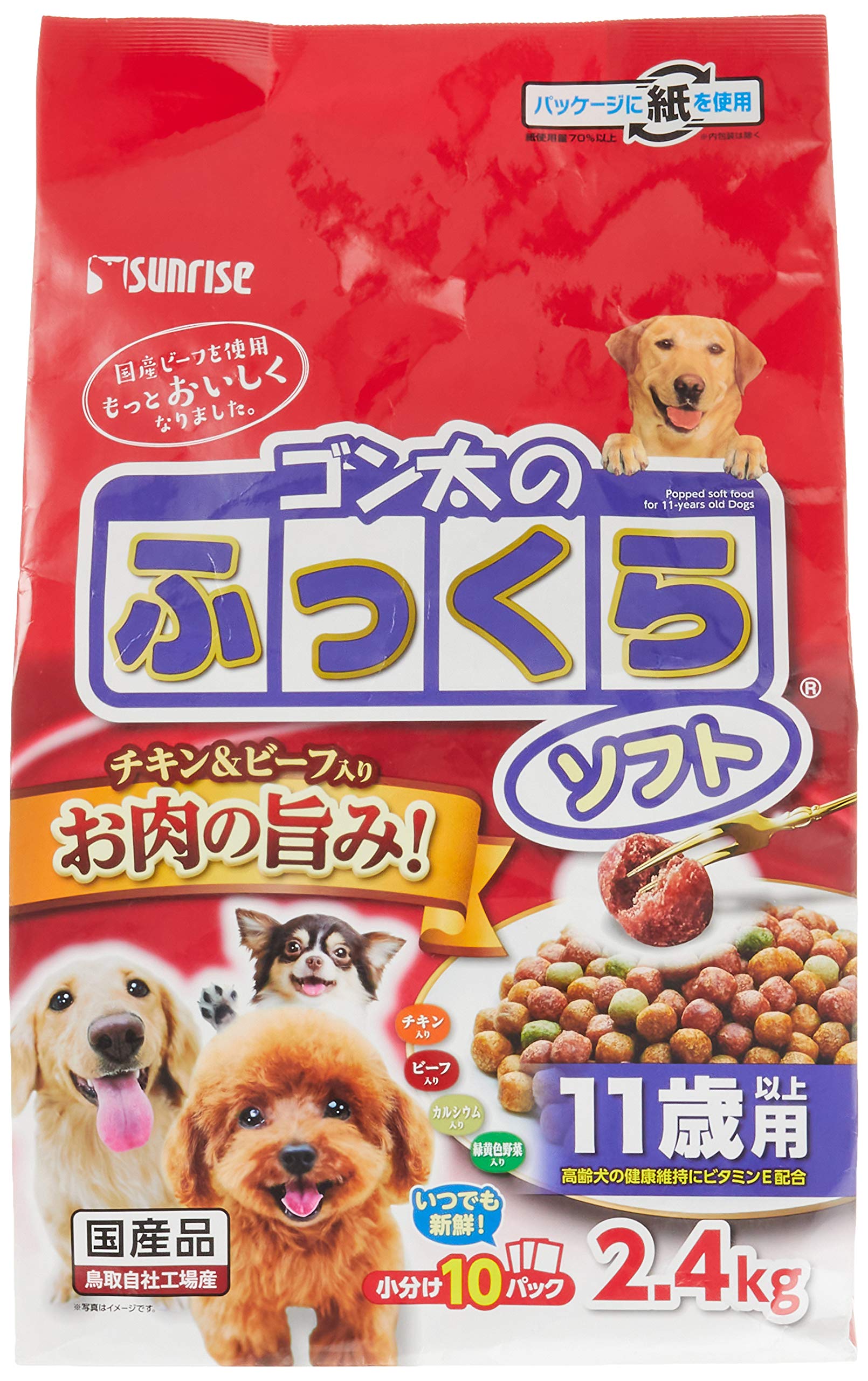 Amazon.co.jp: ゴン太のふっくらソフト 11歳以上用 2.4kg 総合栄養食