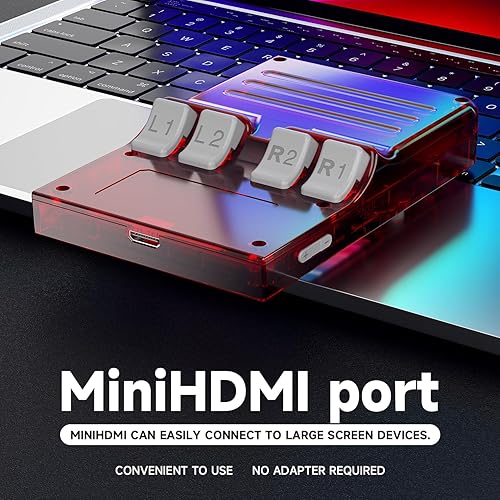 Miniatura 4 de Consola de juegos portátil retro R40 - 128 GB con 25 K+ juegos, pantalla IPS de 3.5 pulgadas, batería de 3000 mAh consola portátil de videojuegos