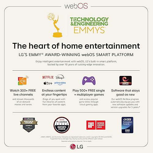 Miniatura 10 de LG Smart TV Class OLED evo AI 4K C5 Series de 55 pulgadas con Dolby Atmos, Dolby Vision, HDR10, AI Super Upscaling 4K, modo Cineasta, Orquesta Wow,