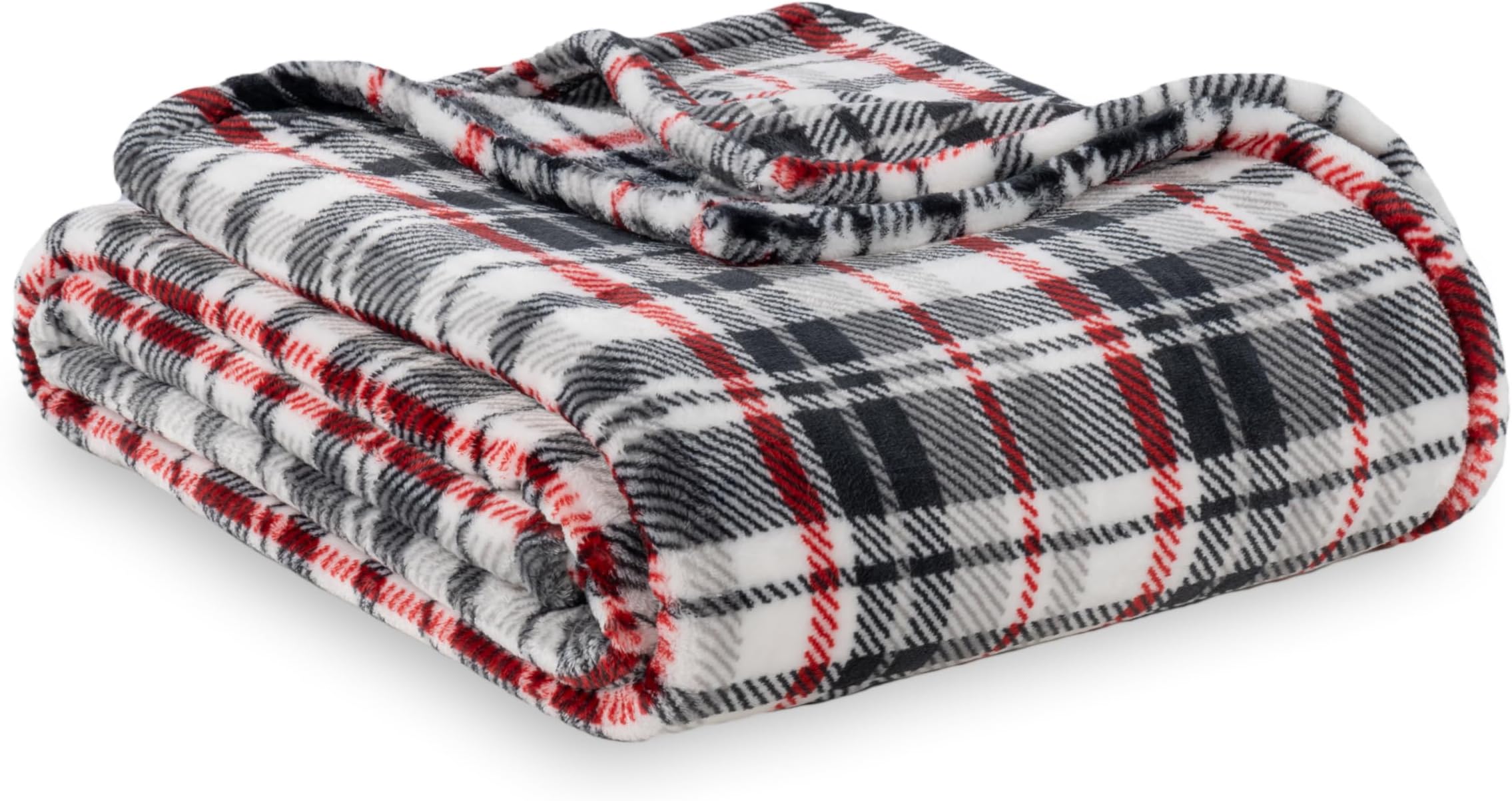 Berkshire Blanket Serasoft Full/Queen Plush Blanket in Grey