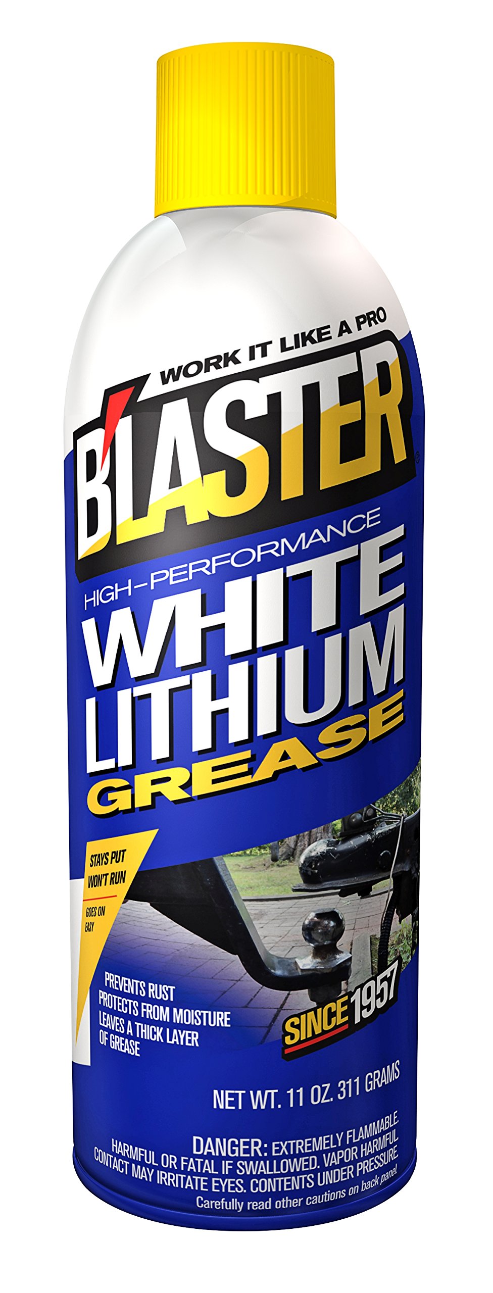 Blaster - White Lithium Grease Pb50 All Purpose Lubricant 8 Oz: 108-16-Lg - lithium grease 11 oz