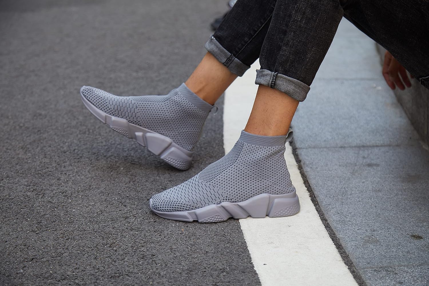 Casbeam Womens Running Shoes Ladies Slip on Tennis Walking Sneakers Lightweight Breathable Comfort Work Gym Trainers Stylish Shoes - Image 2