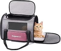 Vista 1 de BurgeonNest Transportadores de gatos para cachorros medianos menores de 25 libras, transportador de mascotas para gatos con bolsa lateral única