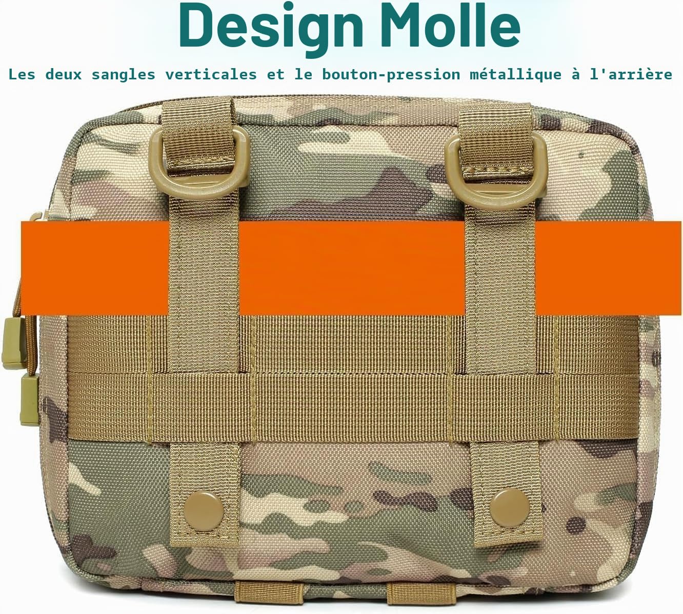 Pochette médicale Tactique Molle Port Quotidien Sac Banane Pochette Utilitaire d'urgence pour Outils EMT Trousse de Premiers Secours Pochette pour Chasse Camping randonnée