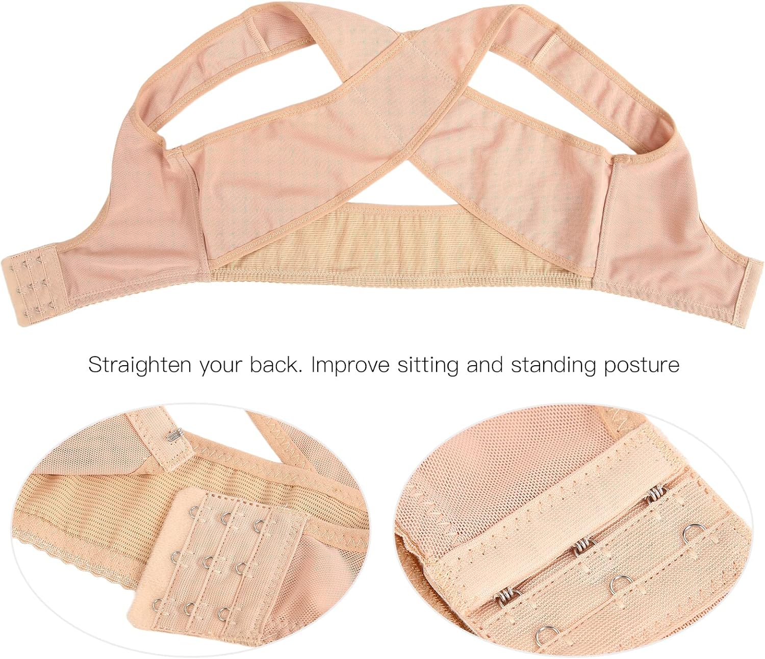 Sonew Adjustable Soft Women’s Chest Shaper Posture Corrector Breathable Elastic Shapewear for Lift and Support