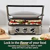 Cuisinart Griddler Parrilla Eléctrica de Interior, Prensa para Panini, Sandwichera y Más, 5 en 1, Placas Antiadherentes Aptas para Lavavajillas, GR-4NNAS, Acero Inoxidable 5