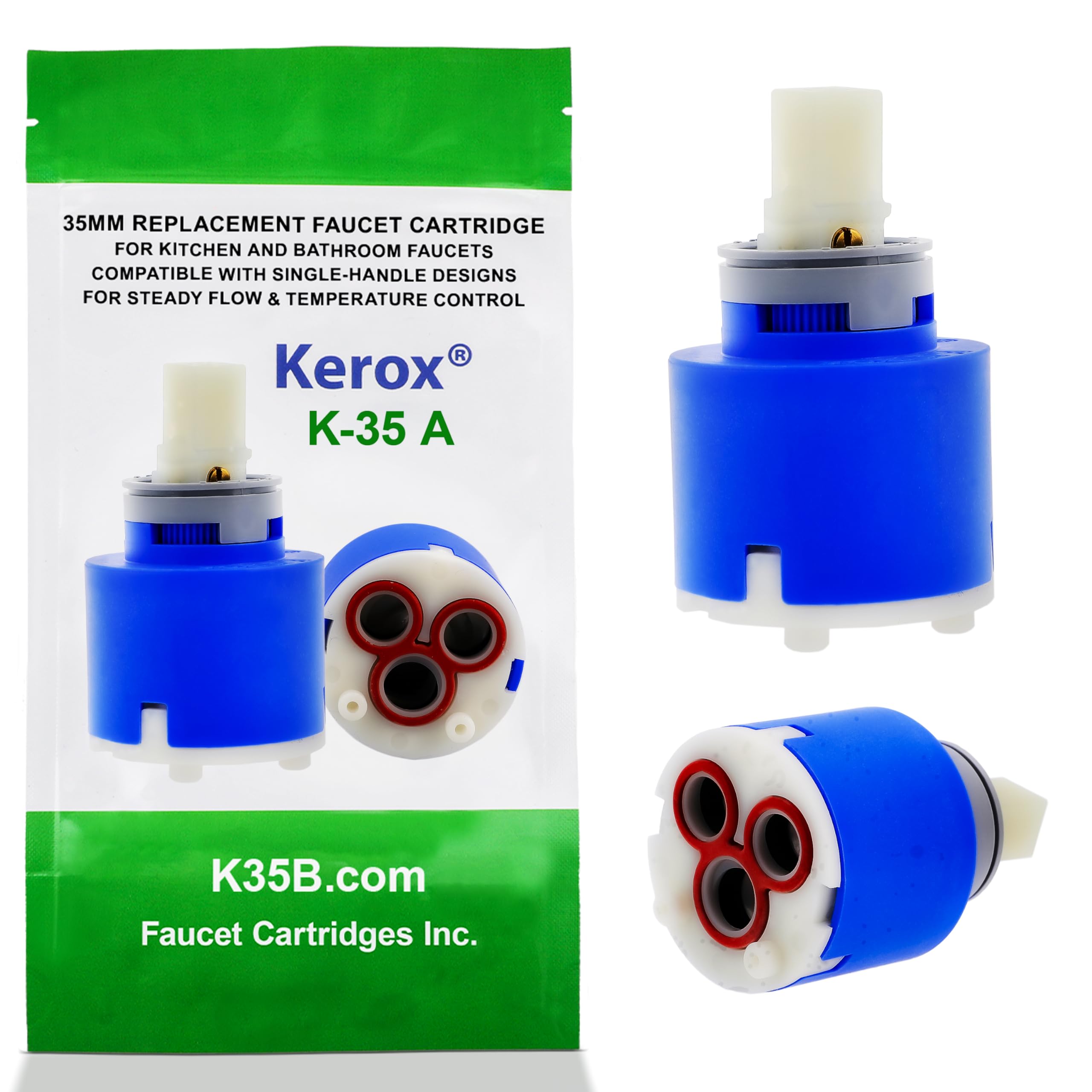 Cartucho de grifo K35A, cartucho de repuesto compatible con La Torre, Gerber, Danze & Moen, reparación de bañera de ducha de una sola palanca, cartuchos de grifo de bañera, reemplazo de cartucho de
