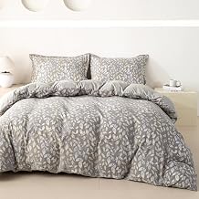OAITE Duvet Cover Set Prewashed Cotton-Like Polyester King